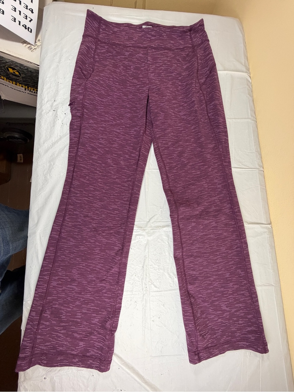 Duluth Trading Co Plum Marled Leggings